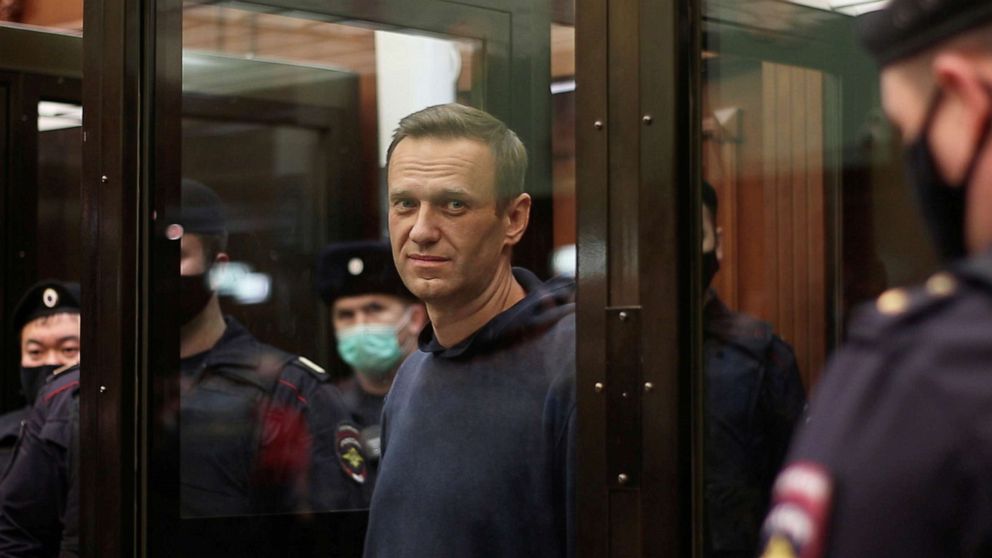 Navalny sentenced to prison camp during Russian court hearing